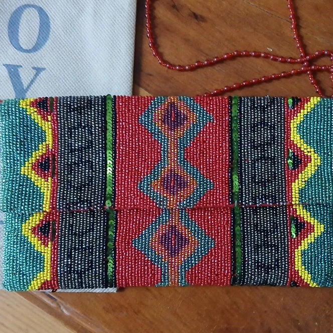 Moyna Beaded Clutch Handbag