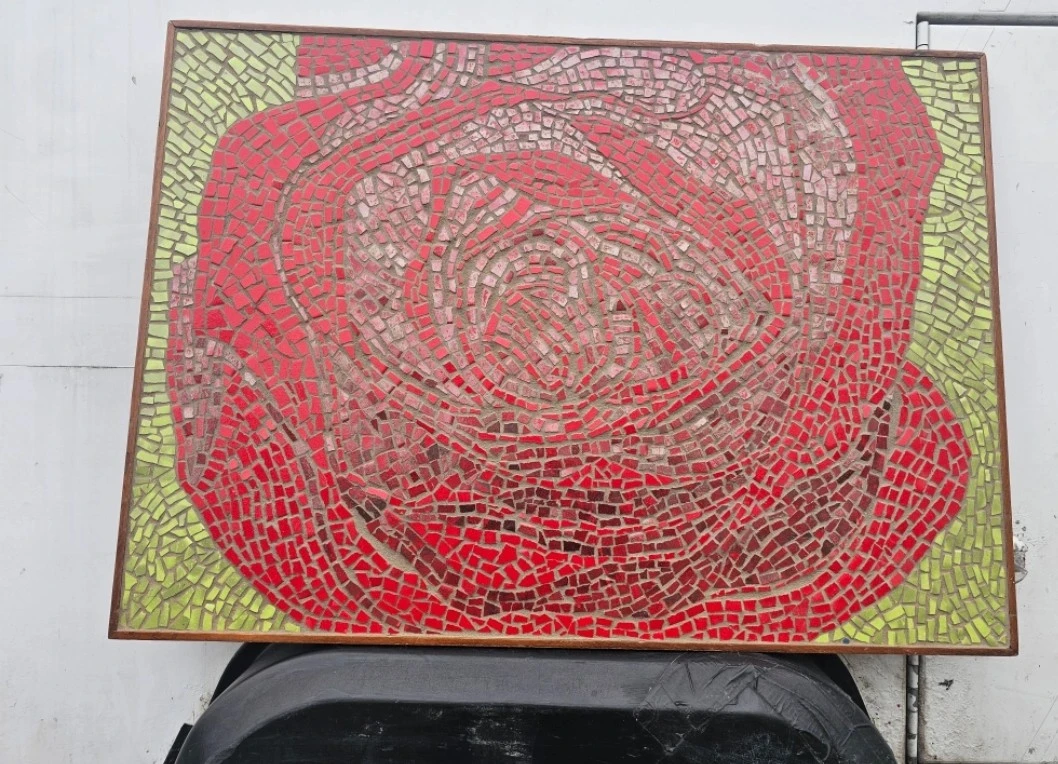 Mosaic Rose Wall Art - photo 2
