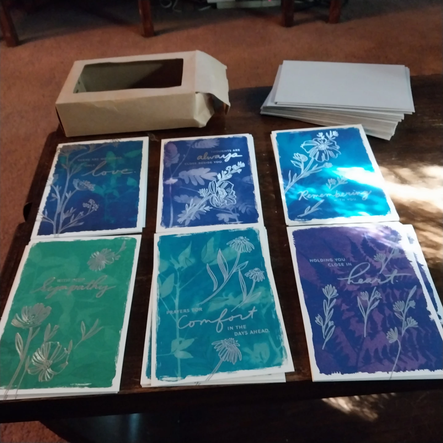 Set of Sympathy Greeting Cards with Envelopes - photo 2