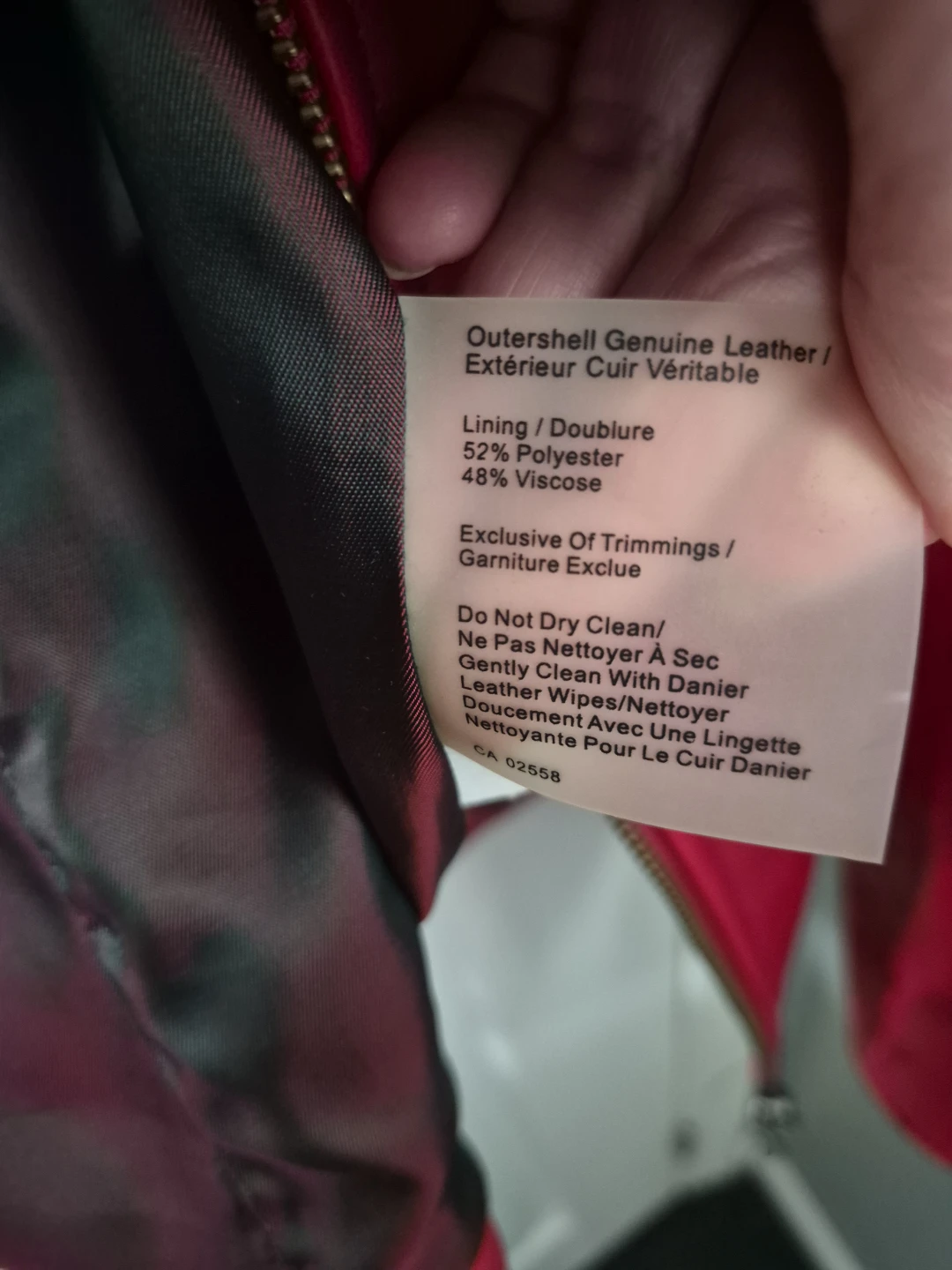 Danier Ladies Red Italian Leather Jacket🏈 - photo 5