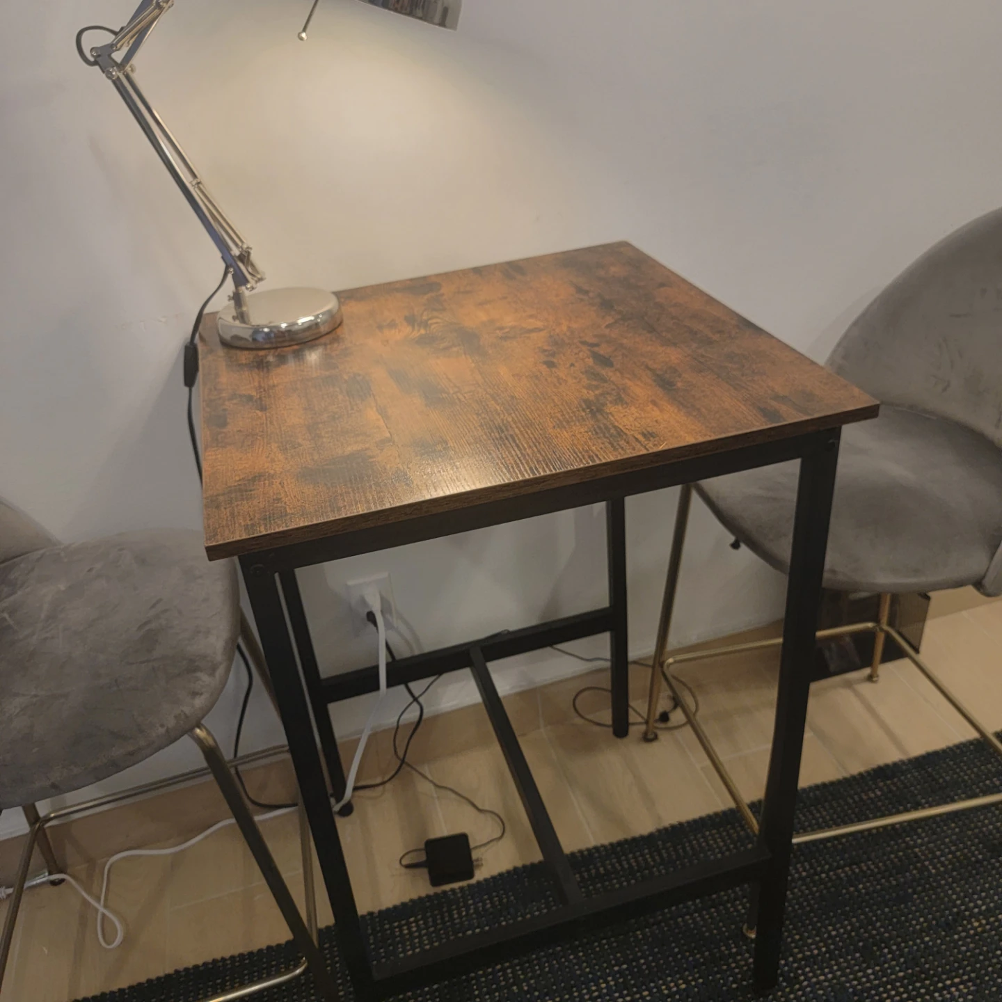 Industrial style bar table and 2 bar stools - photo 3