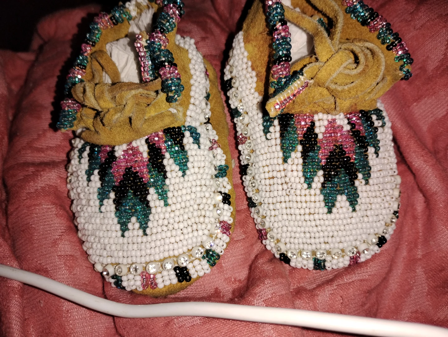 Handmade Beaded Baby Moccasins