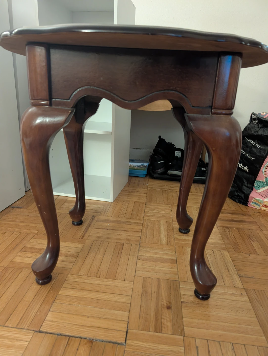 2pcs Vintage Style Wooden Side Tables - photo 2