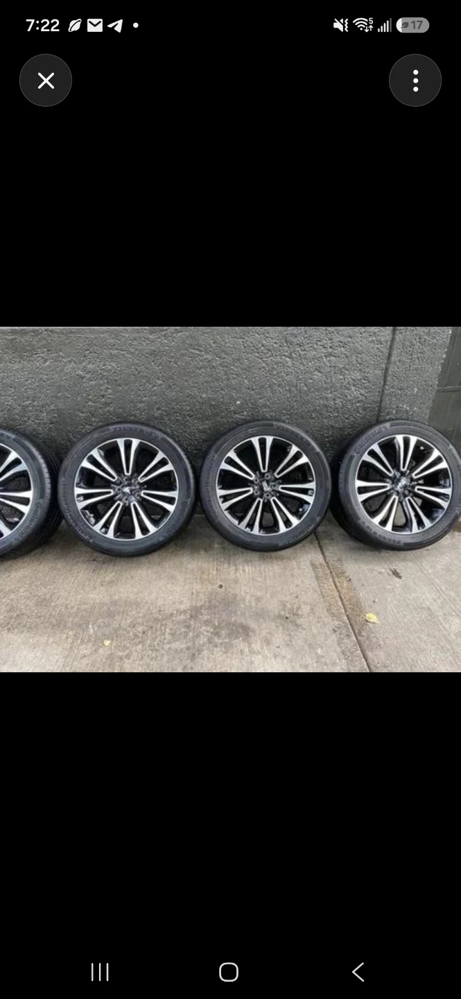 Set of 4 Dodge Alloy Wheels with Continental Tires - photo 3