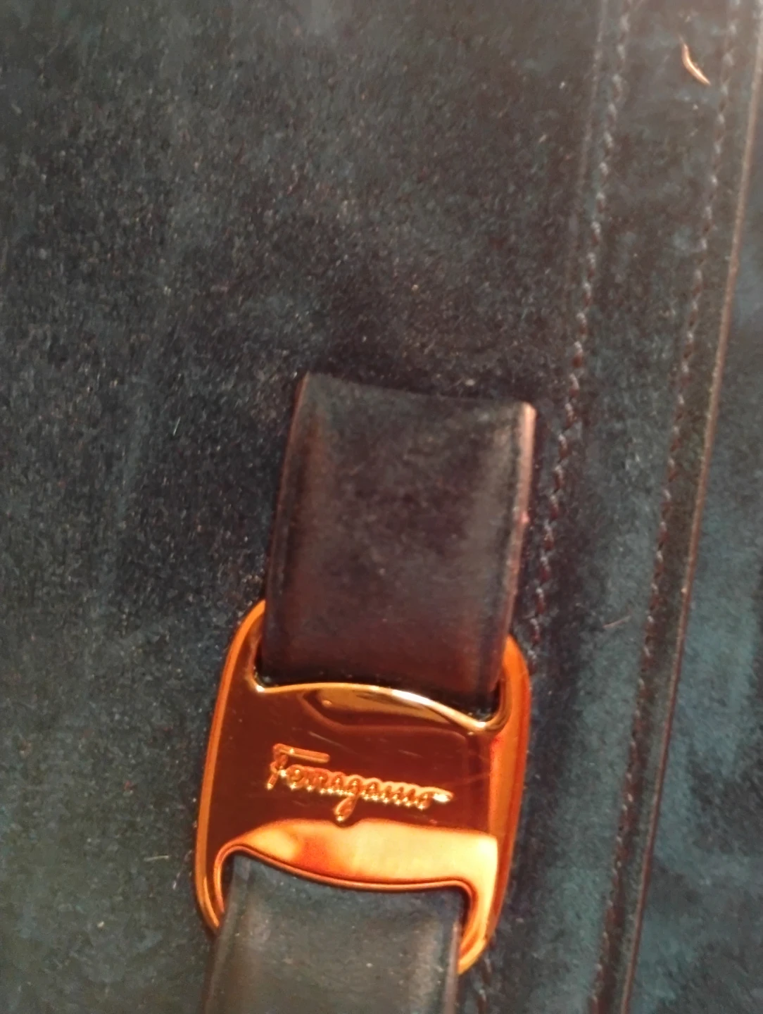 Salvatore Ferragamo Velvet Shoulder Bag - photo 5