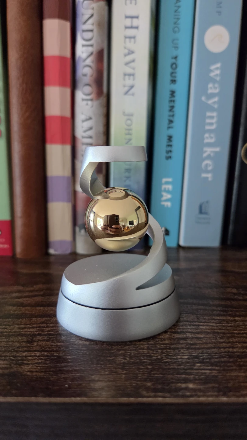 Levitation Floating Ball Desk Sculpture – Silver & Gold *new