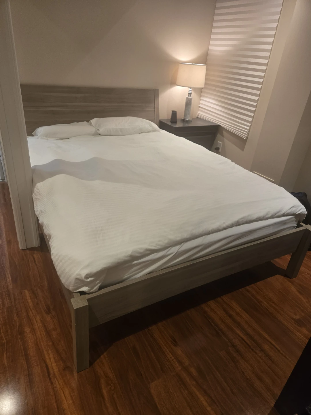 Wood Grain Queen Bed Frame