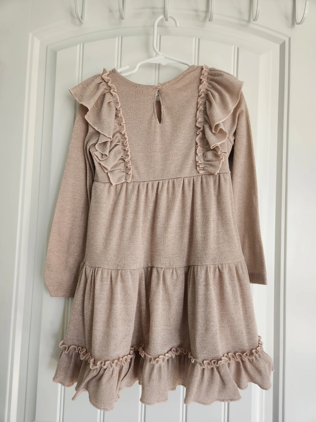 Guess Girls Shimmer Ruffle Dress - Size 6 - photo 2
