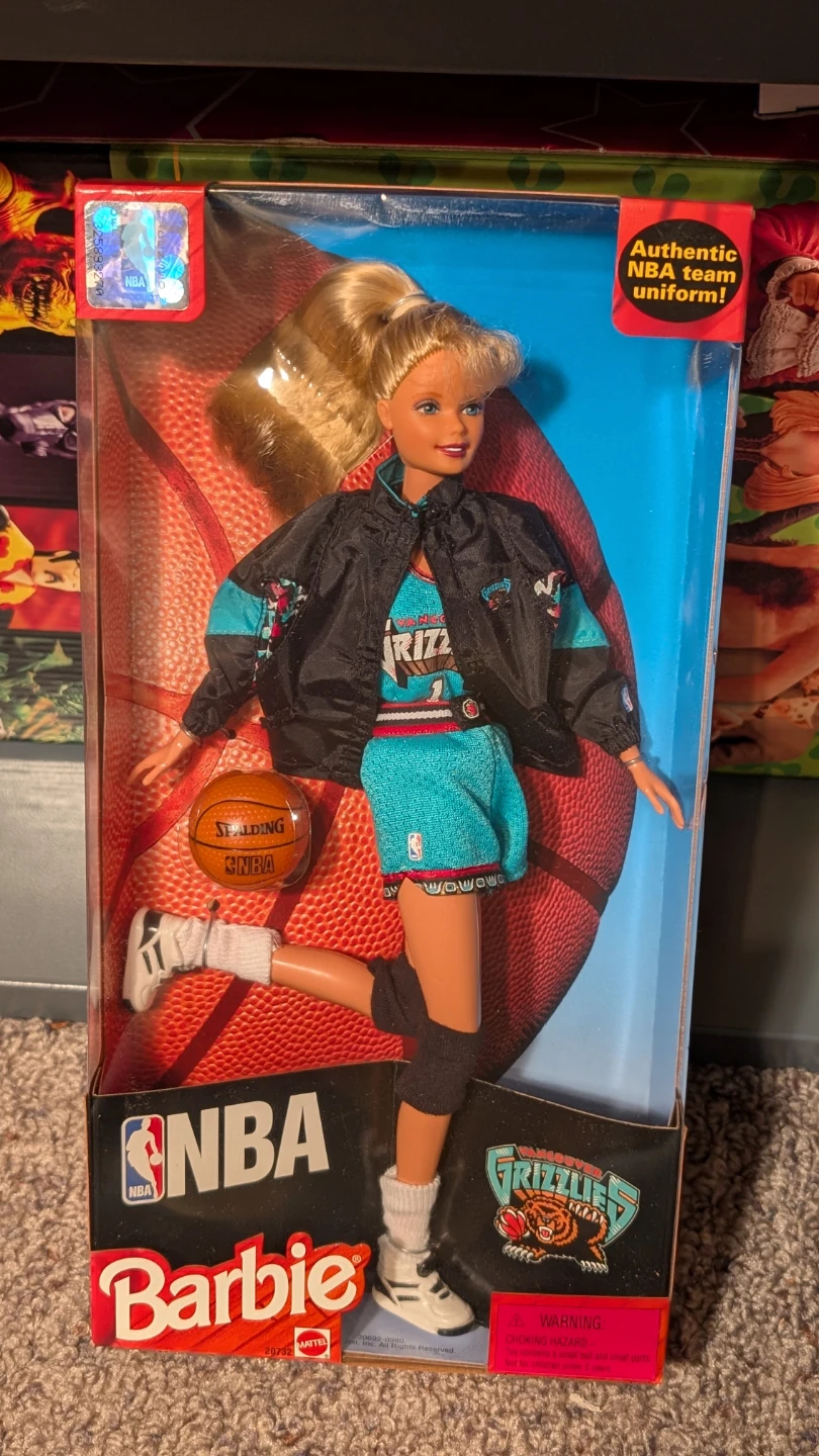 Mattel NBA Vancouver Grizzlies Barbie Doll