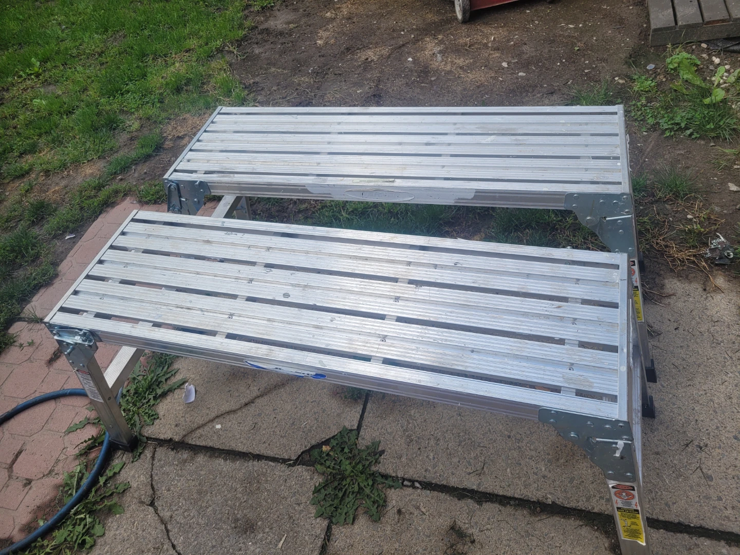 Two Werner Work Platforms Model AP-20CA