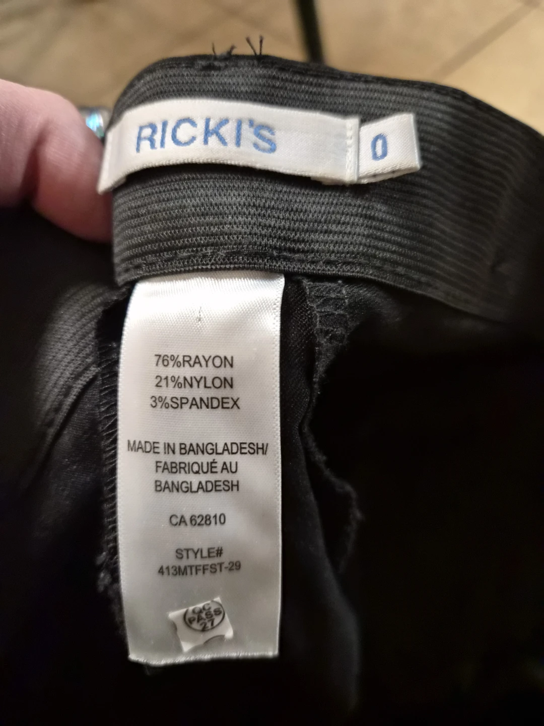 Ricki's Black Dress Pants Size 0 - photo 5