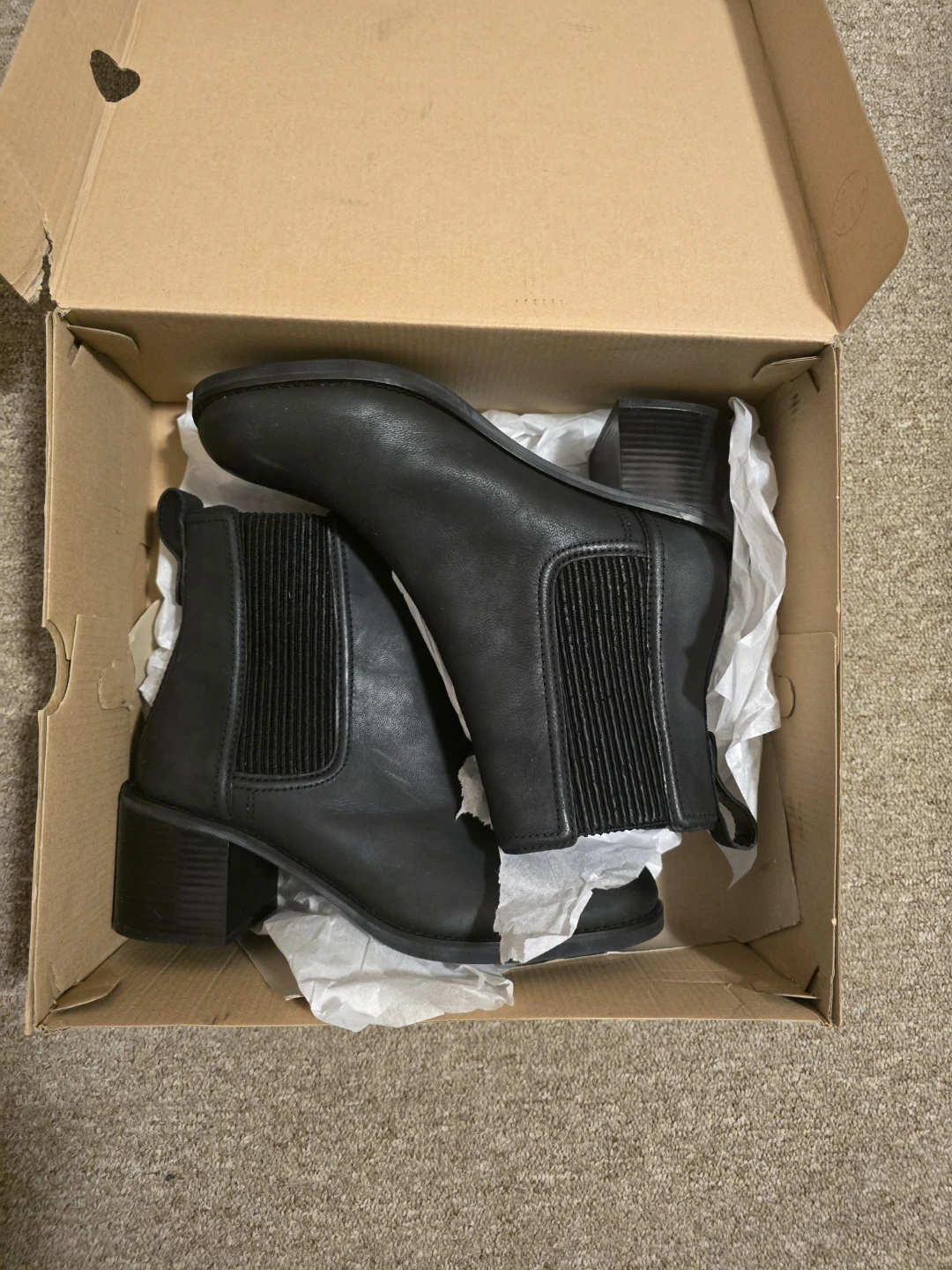 Clarks Signature Black Chelsea Boots - Never worn