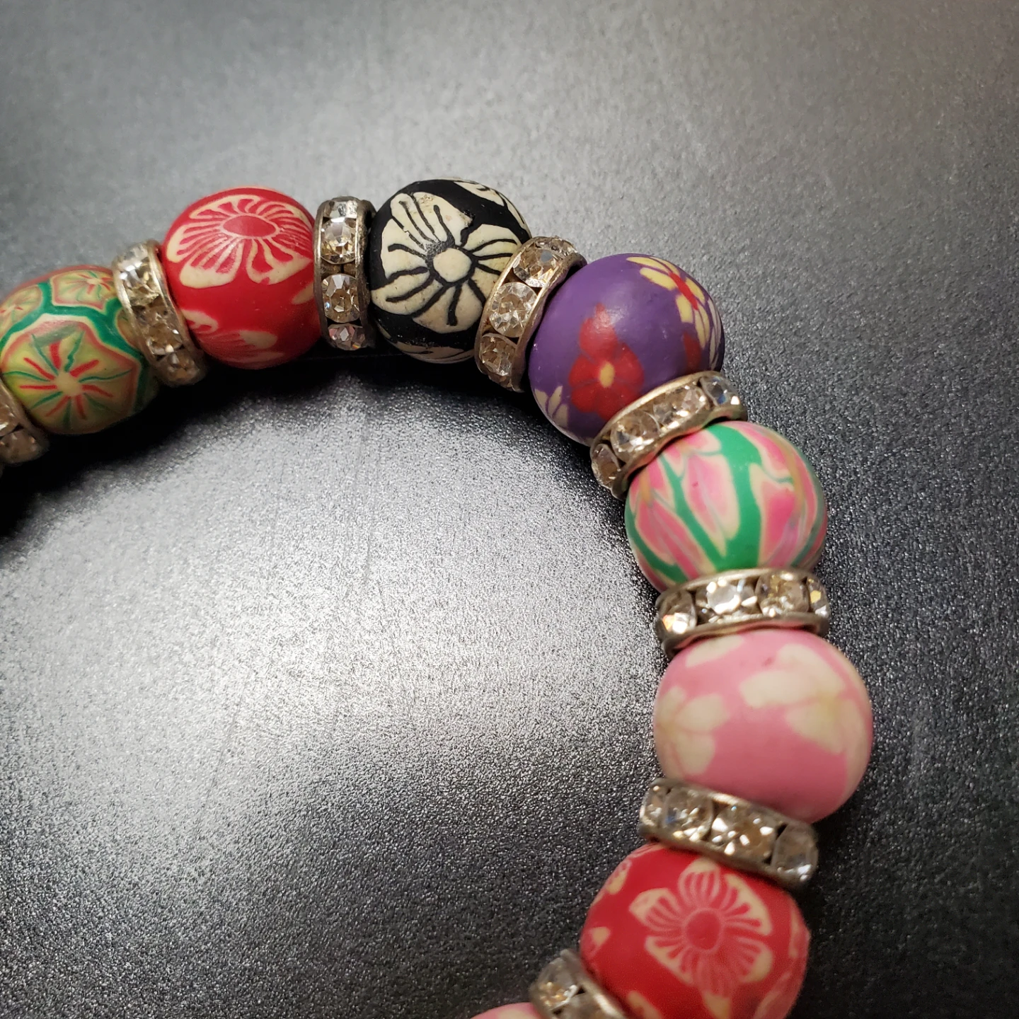Multicoloured patterned bead bracelet🏈 - photo 2
