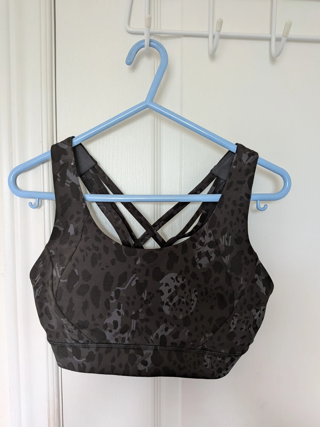 🏈Lululemon Black Leopard Print Sports Bra