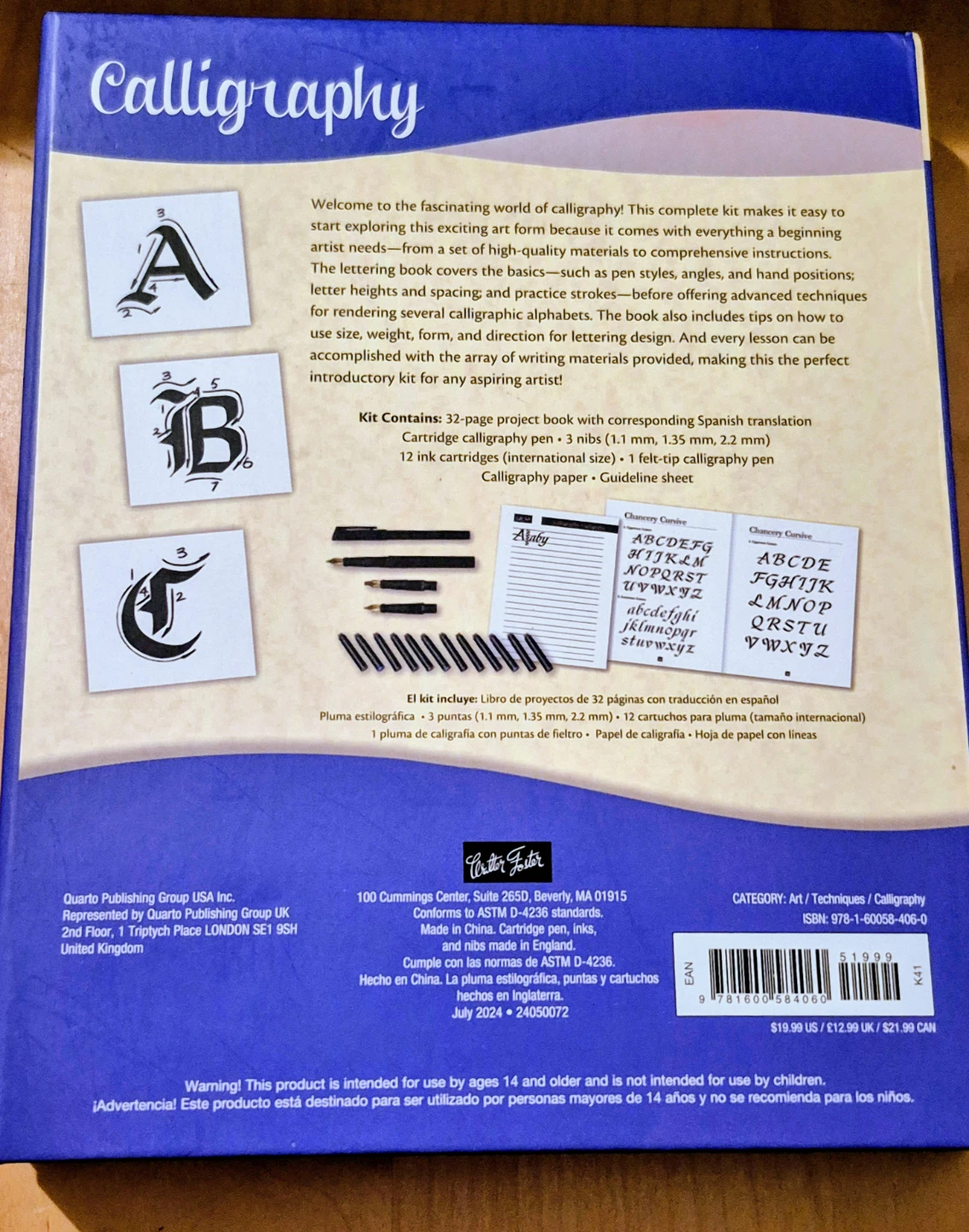 BNIB)Calligraphy A Complete Lettering Kit for Beginners - photo 3