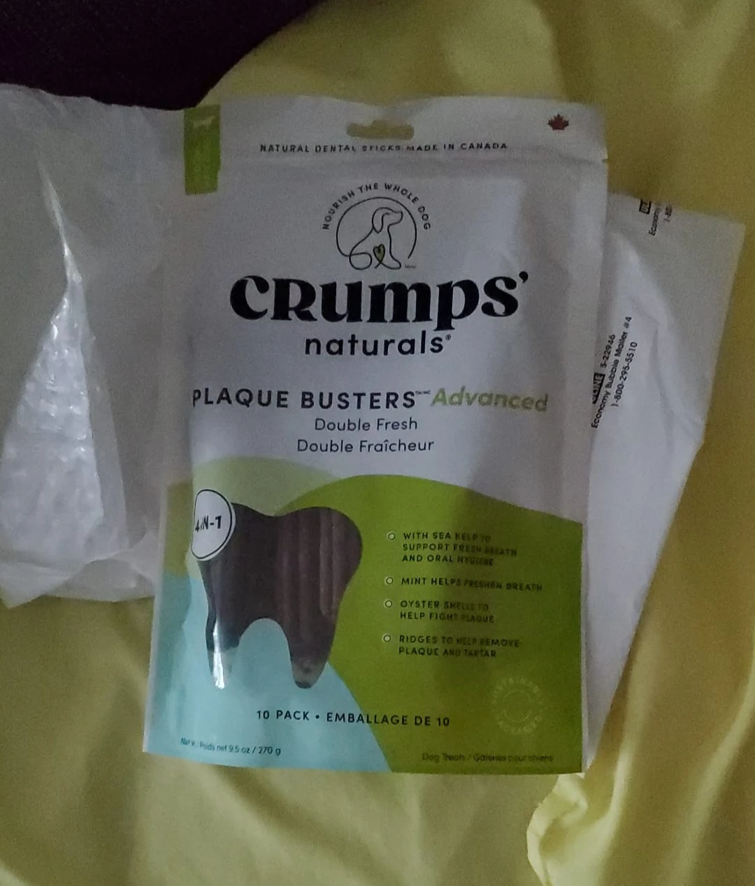 Crumps' Naturals Plaque Busters Advanced Dental Sticks 🏈