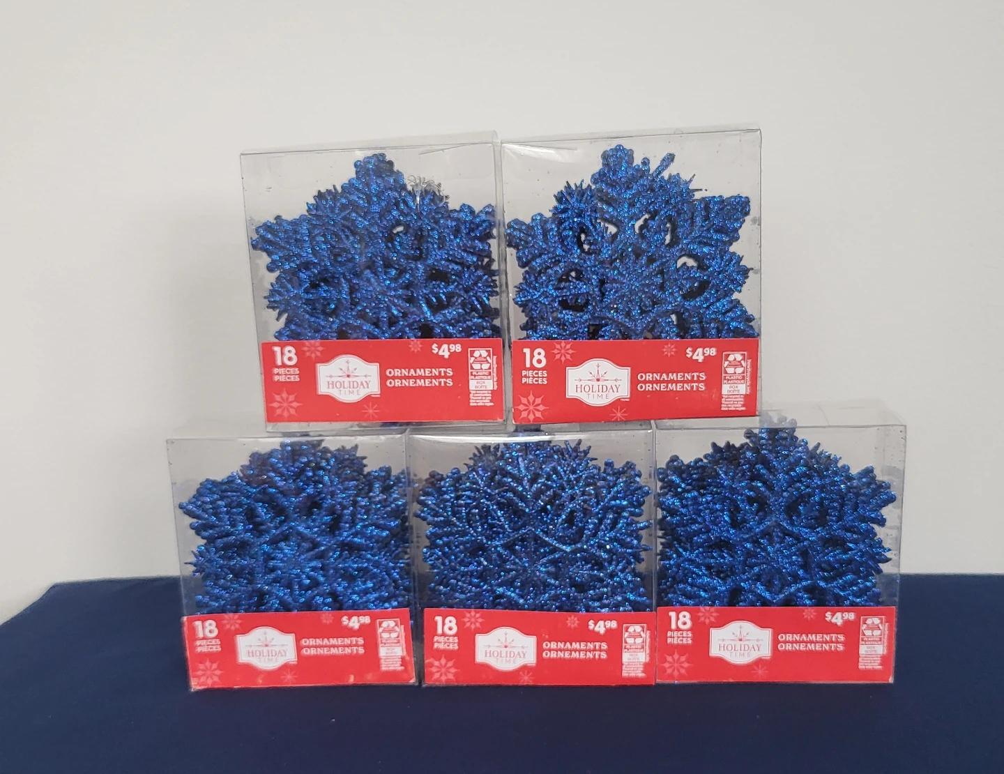Blue Snowflake Ornaments