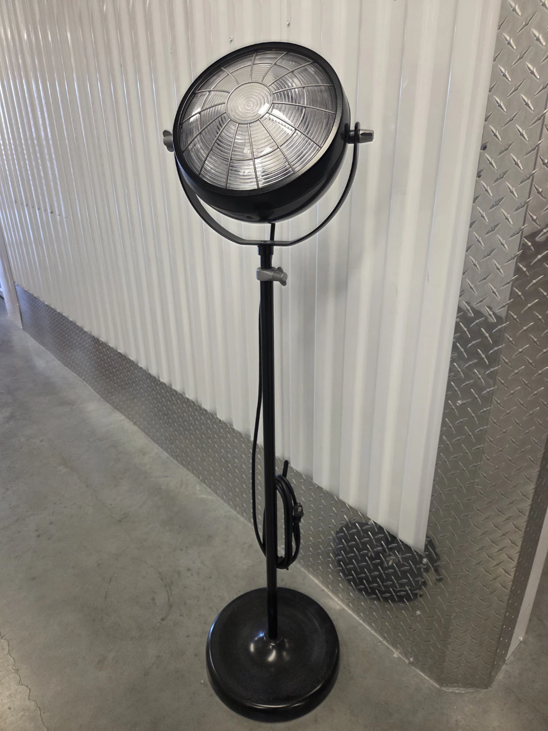 Black adjustable floor lamp from IKEA