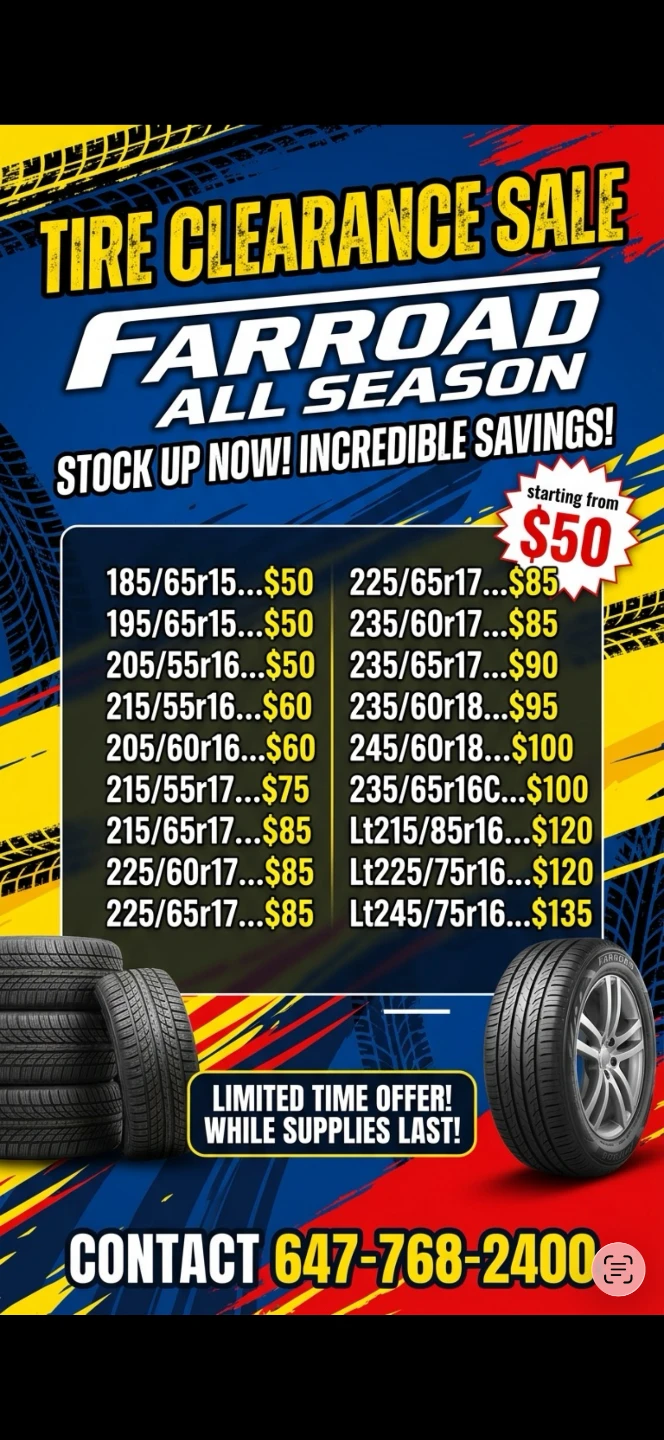Farroad All Season Tires - Clearance Sale