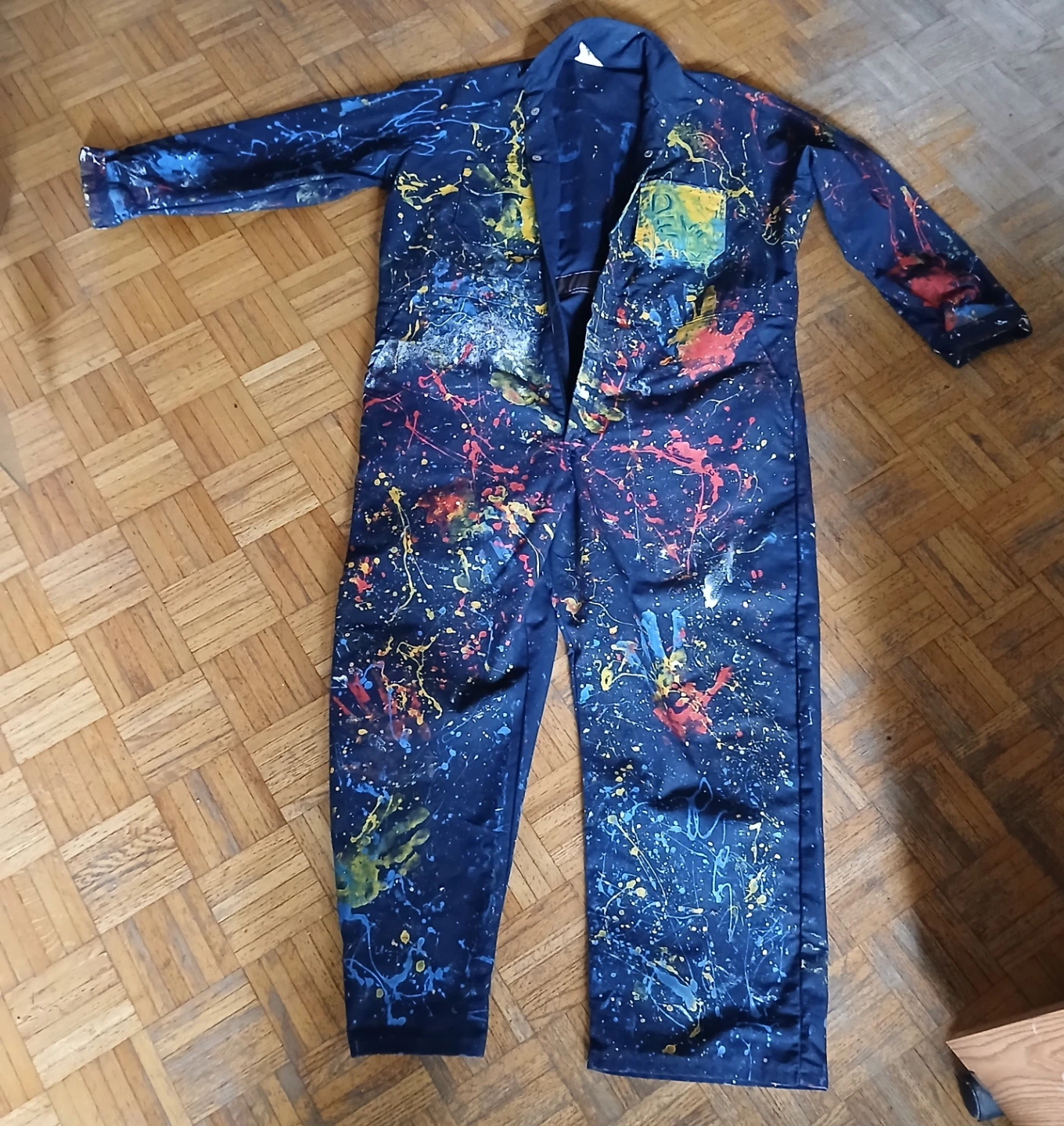 Bigar ArtSci Splatter Paint Coveralls Size XL