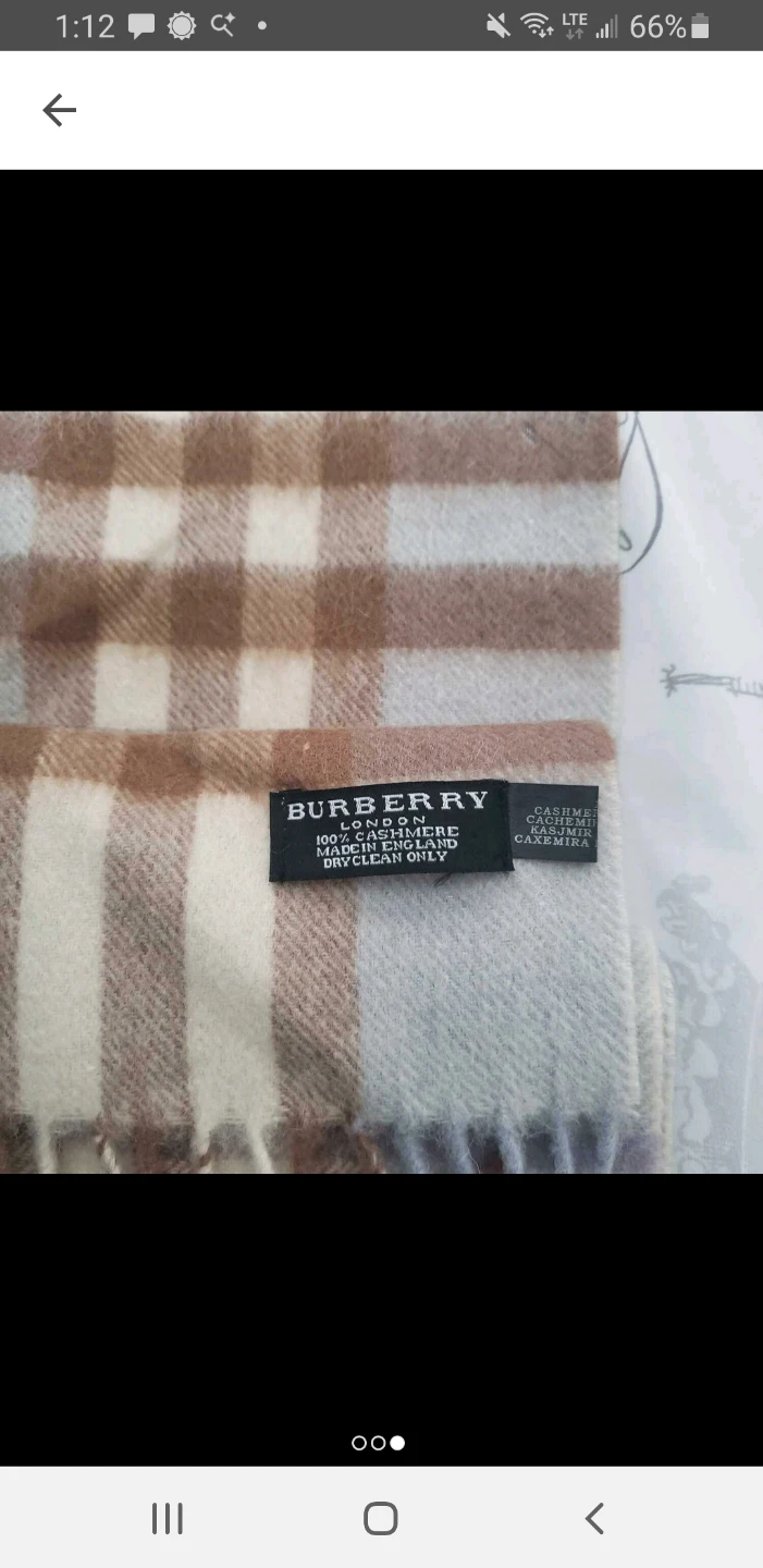 Burberry London 100% Cashmere Scarf - photo 3