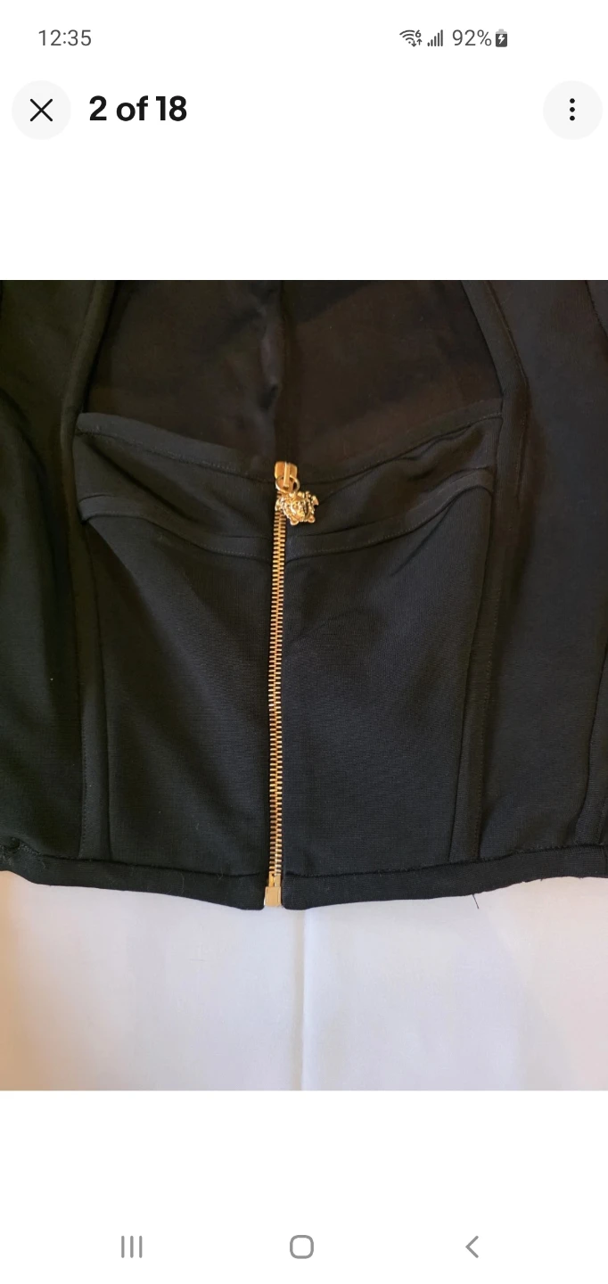 Authenic Versace Cropped Jacket Zip up (size 2 XS) - photo 2