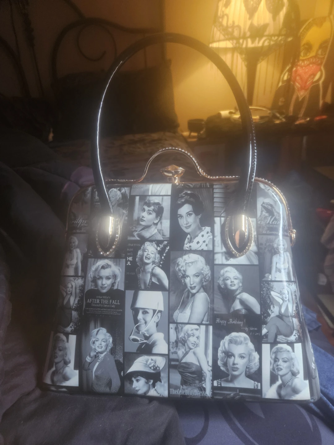 Marilyn Monroe and Audrey Hepburn Print Handbag