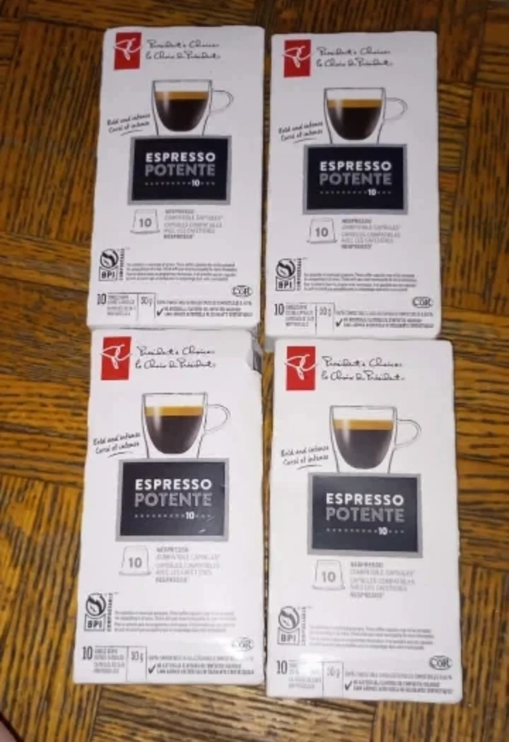 4 Boxes President's Choice Espresso Potente Capsules