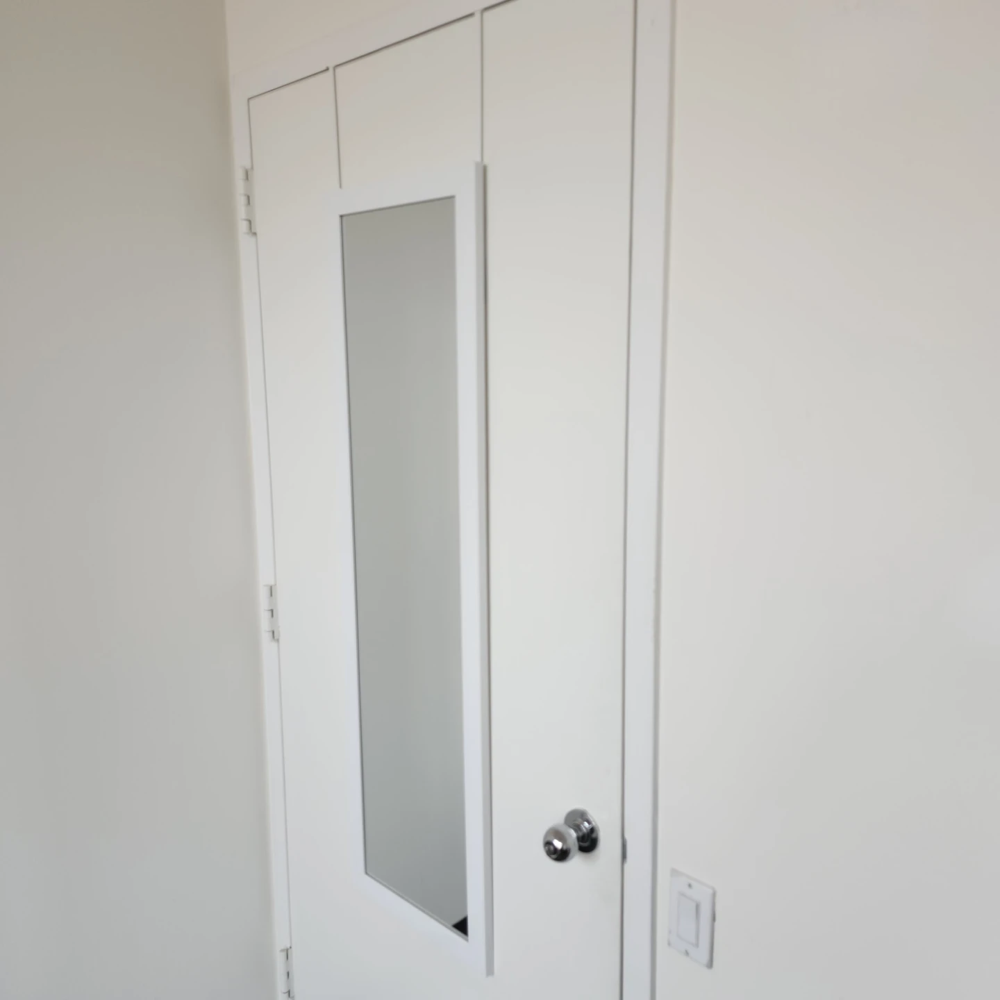 White Over-the-Door Full Length Mirror - photo 2