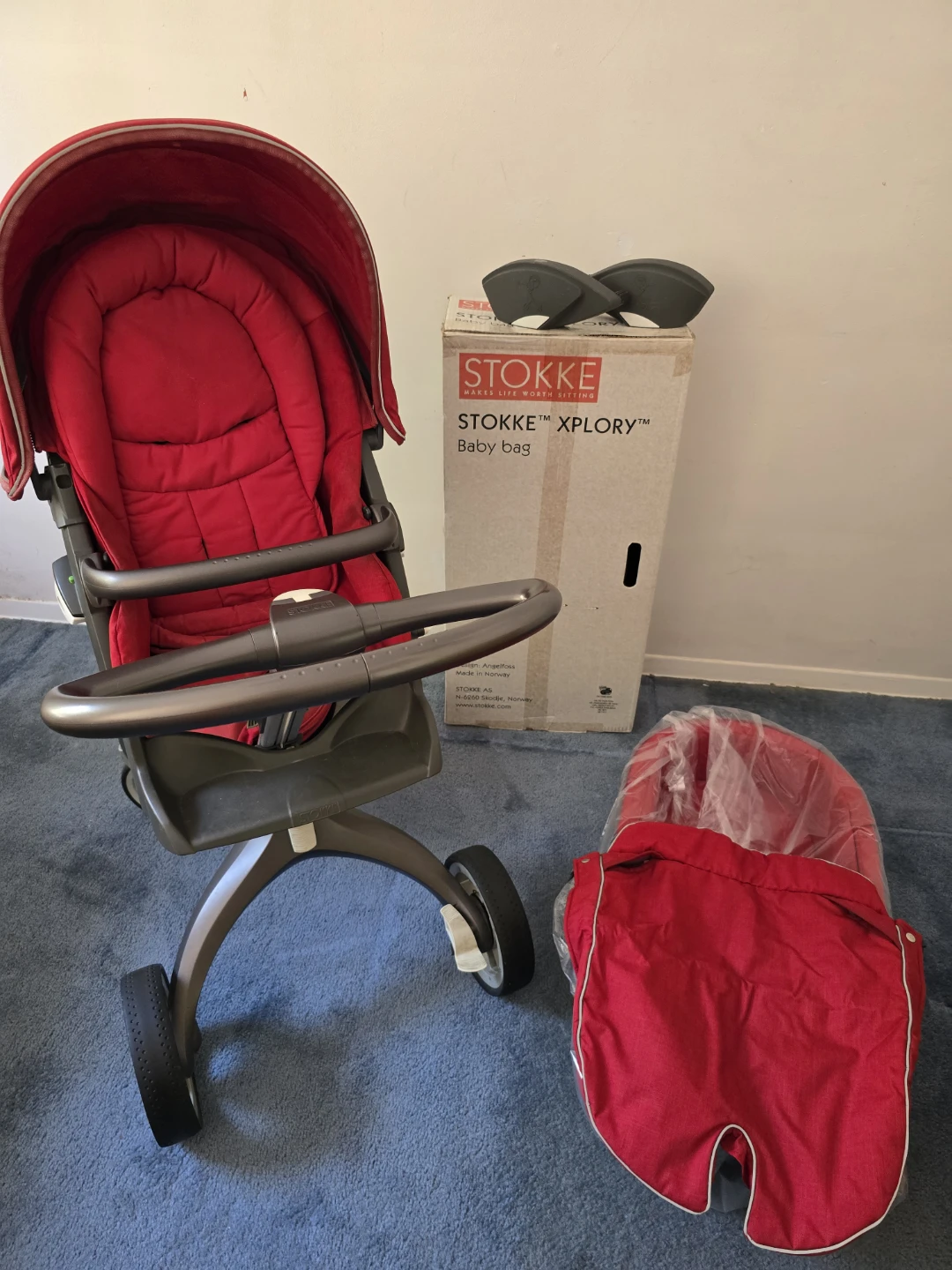 Stokke Xplory Stroller with Baby Bag