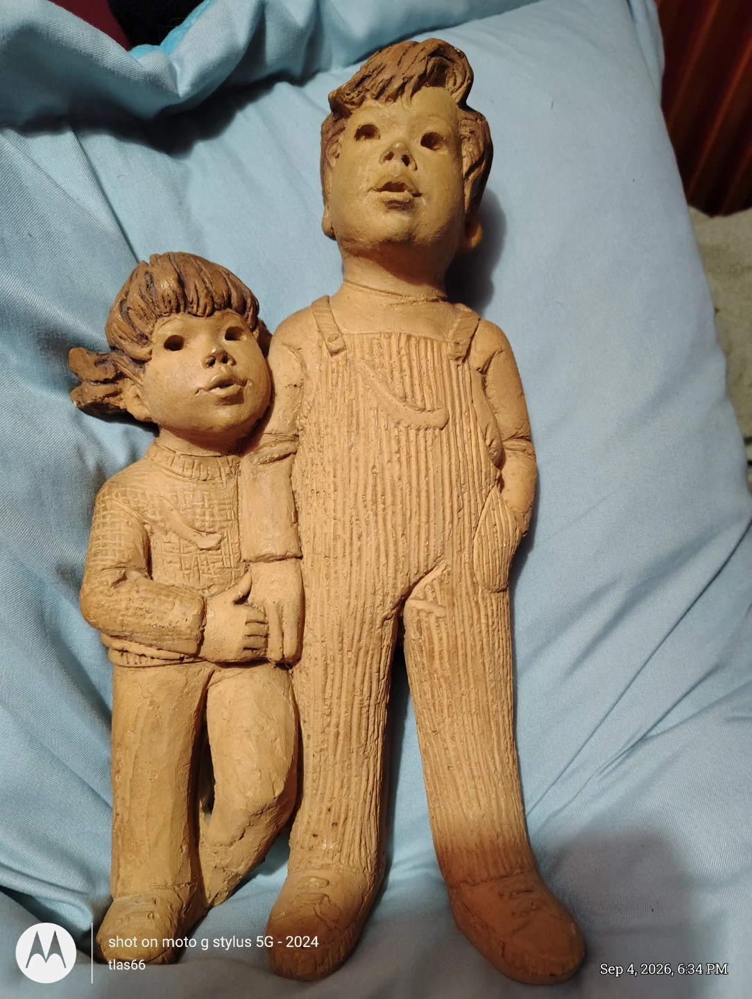 Clay Figurine of Boy and Girl