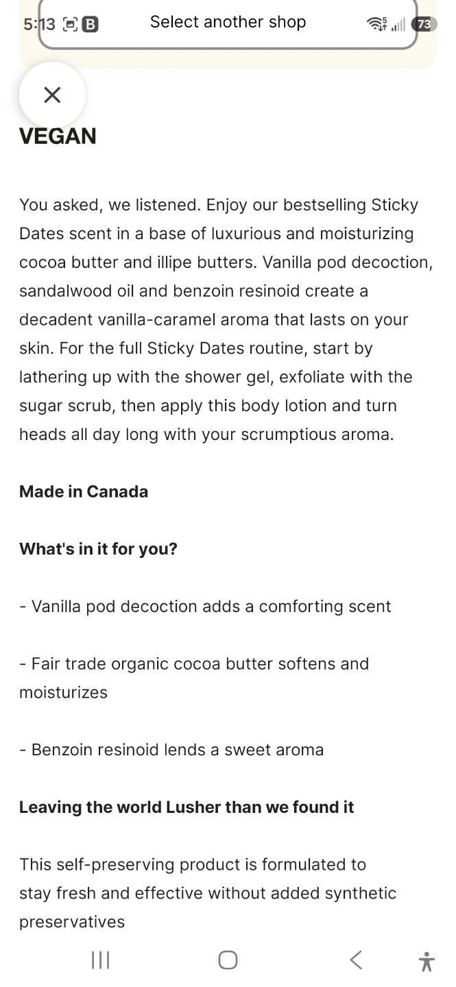 Lush Sticky Dates Body Lotion - photo 2