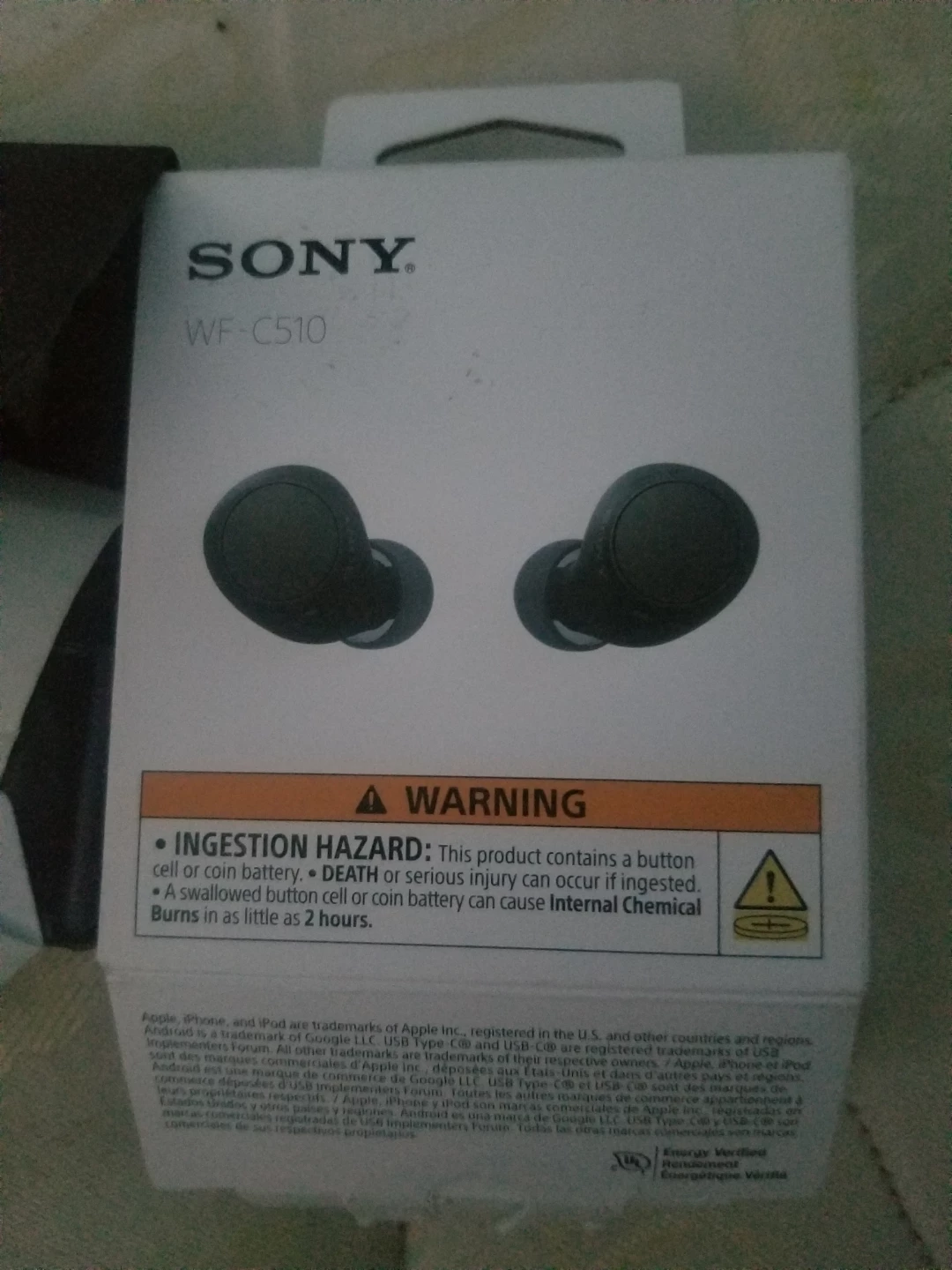 Sony WF-C510 Earbuds open box