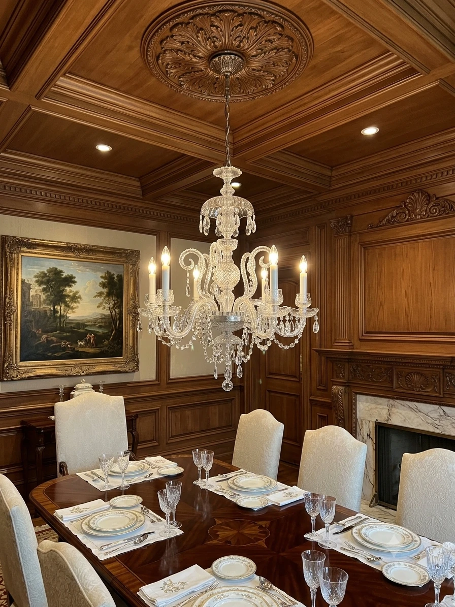 5 Bulb Crystal Chandelier