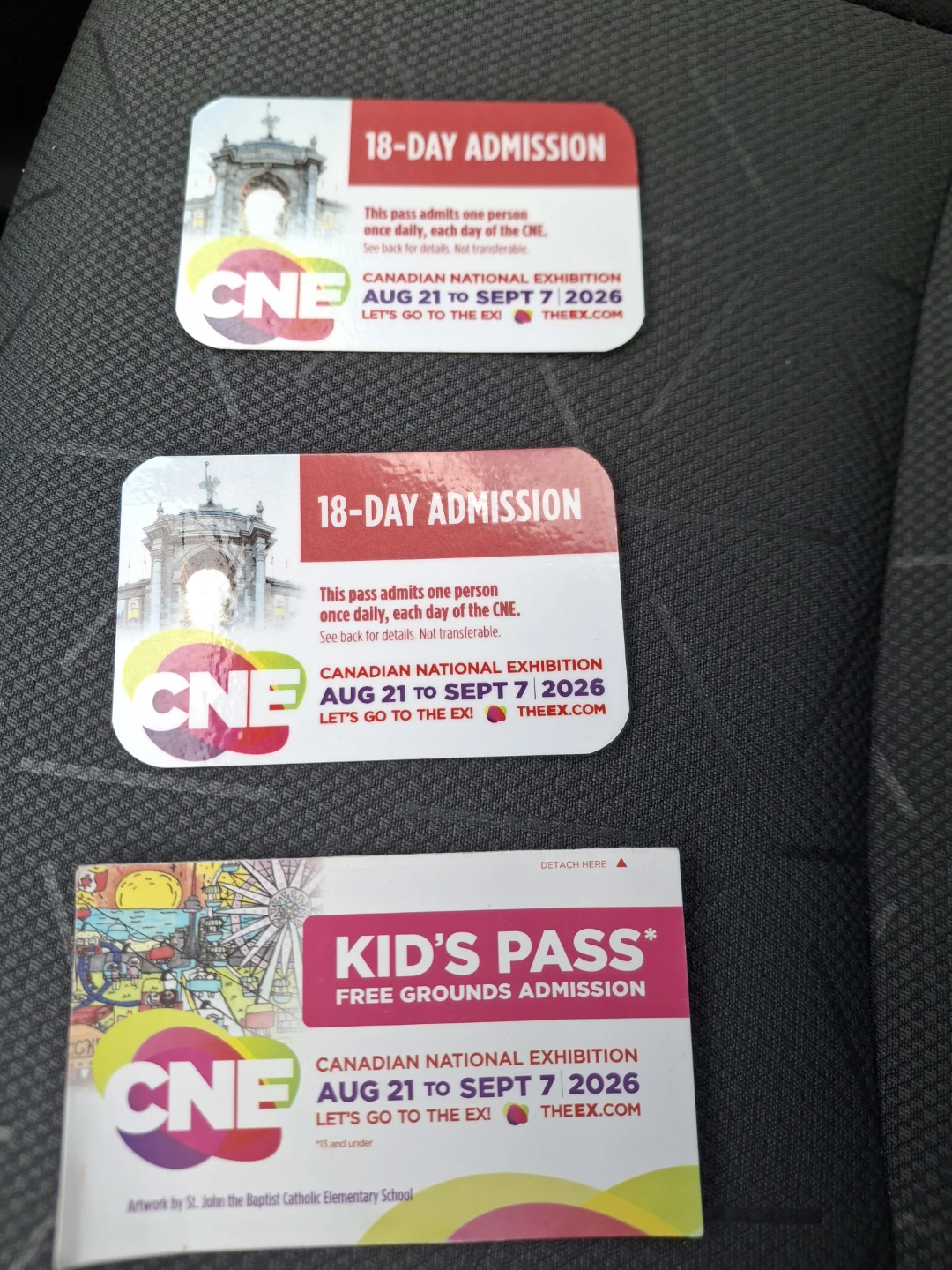 CNE 2026 Passes - 2 Adult & 1 Kid's Pass