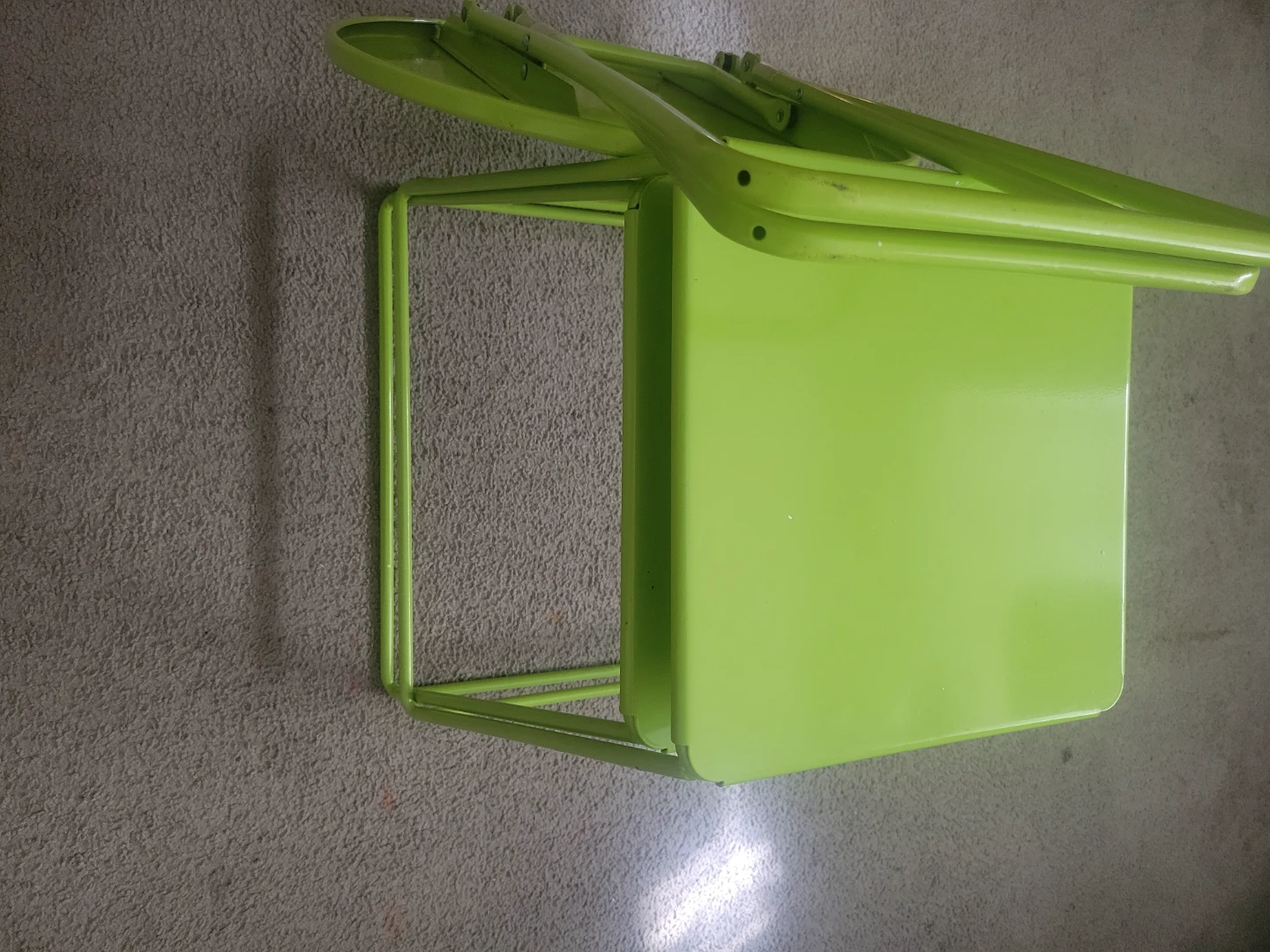 🏈 Lime Green Metal Nesting Tables - photo 4