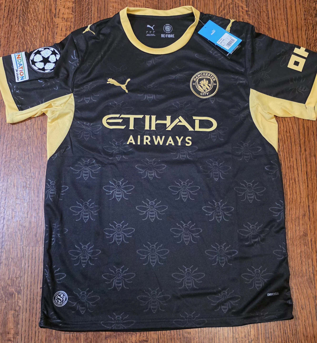 Haaland #9 Manchester City black away kit - photo 2