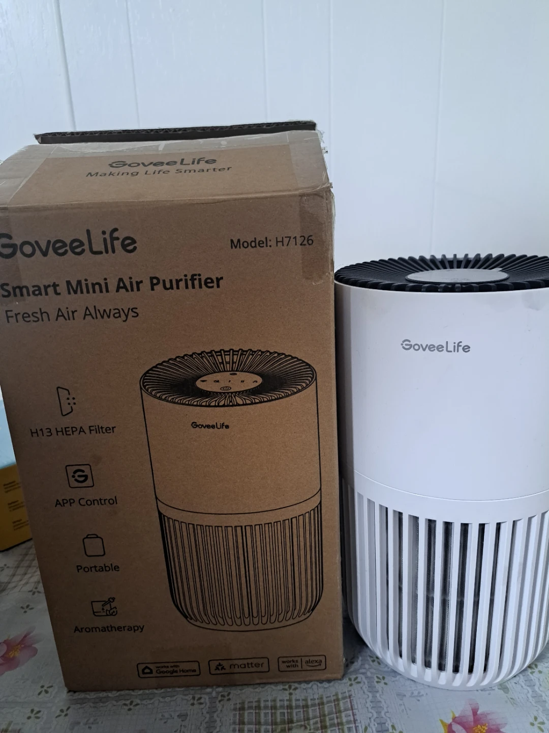 Moving sale GoveeLife Smart Mini Air Purifier H7126