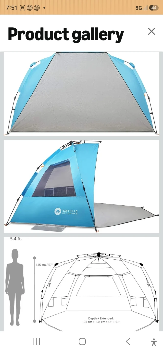 Easthills Outdoors Instant Beach Tent - photo 3