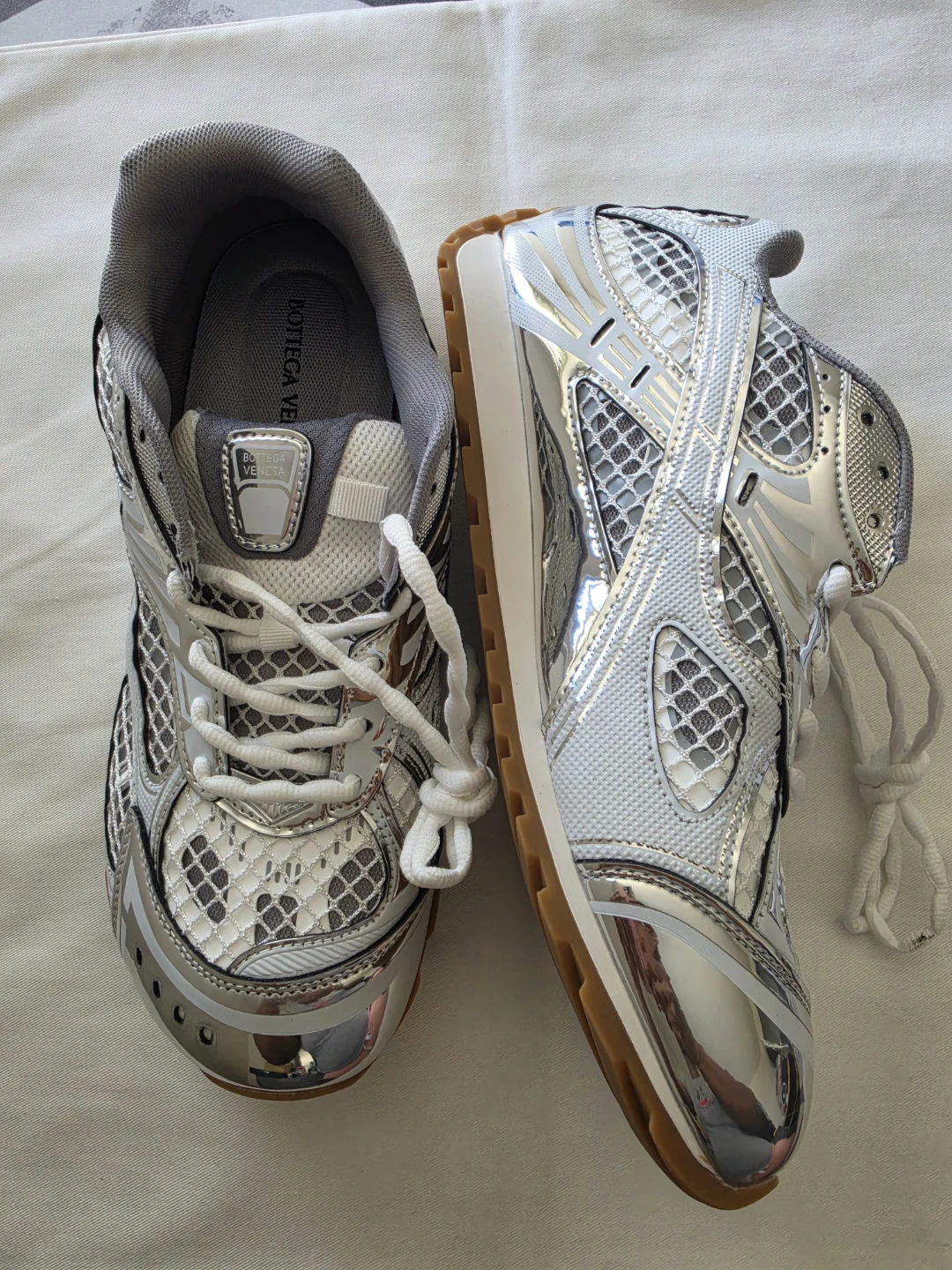 Bottega Veneta Orbit Sneakers White, Size10/ 11 US (44 EU) - photo 3