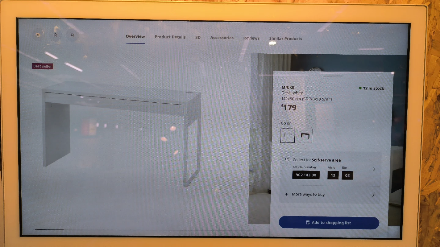 IKEA MICKE Desk, White - photo 4