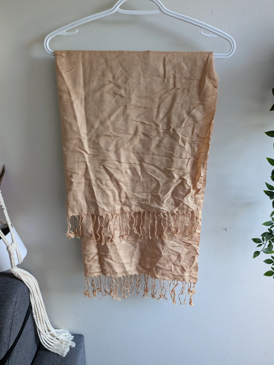 🏈Light Brown Fringe Scarf