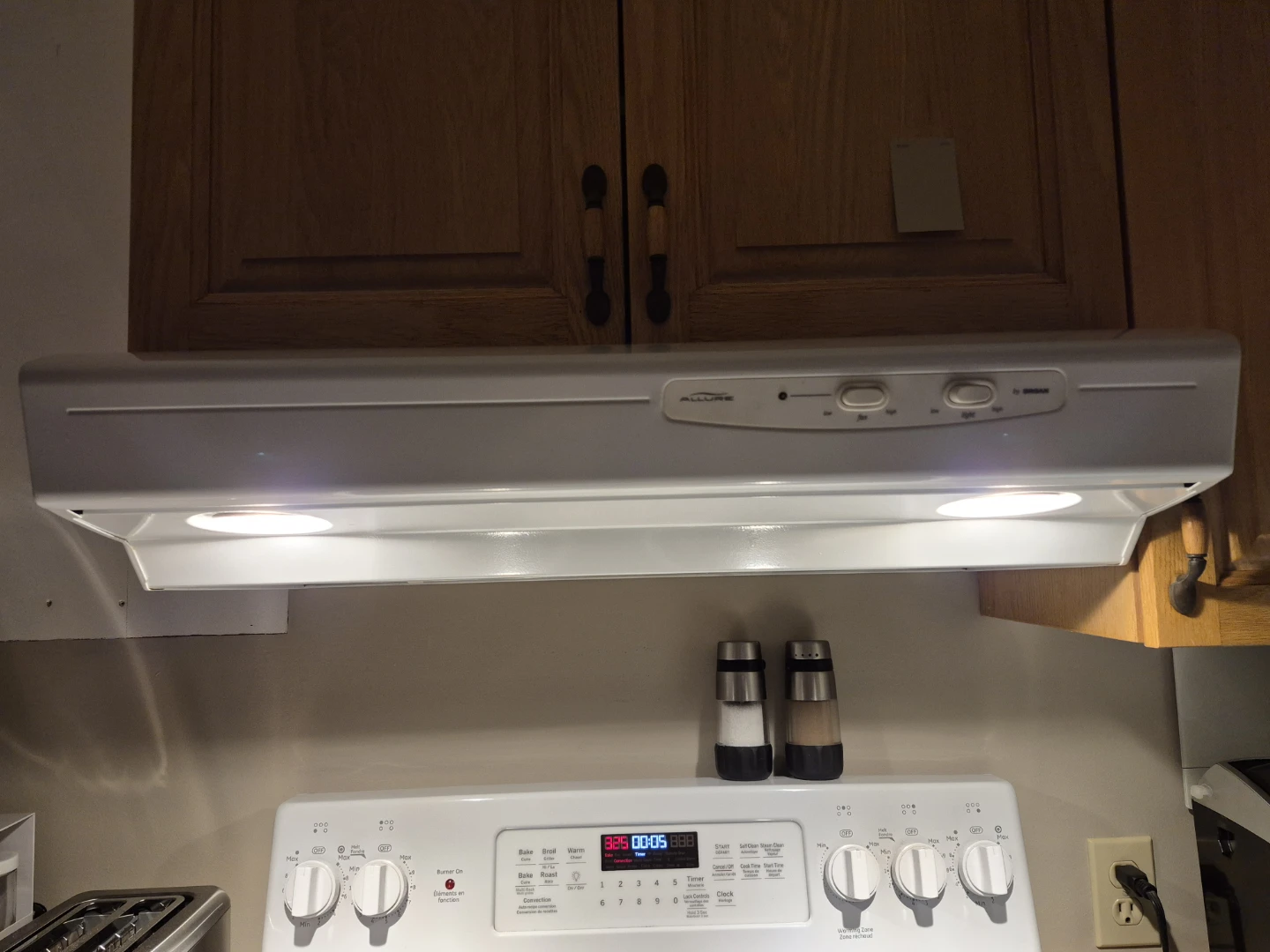 Broan Allure White Range Hood