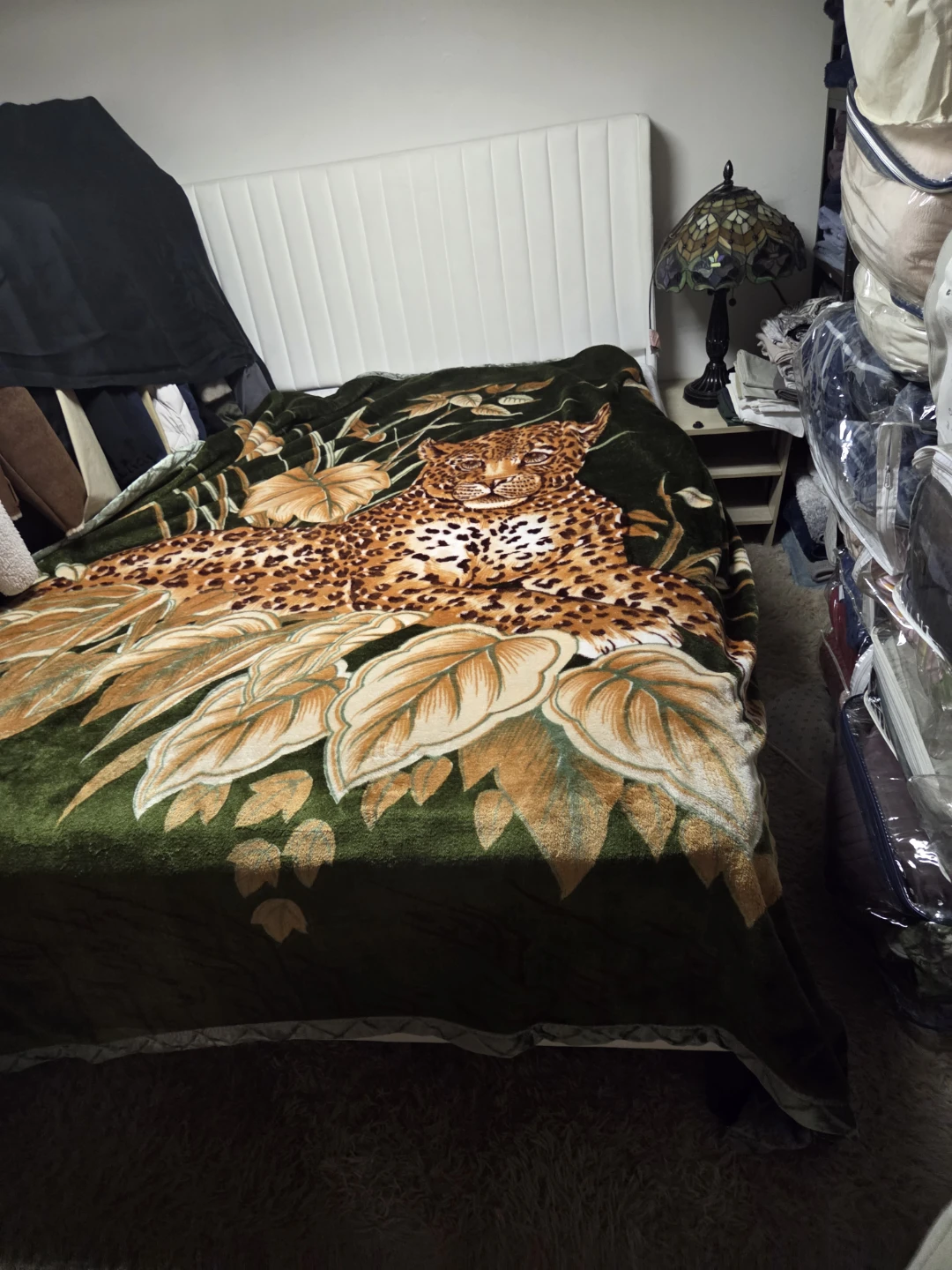 Leopard Print Plush Blanket