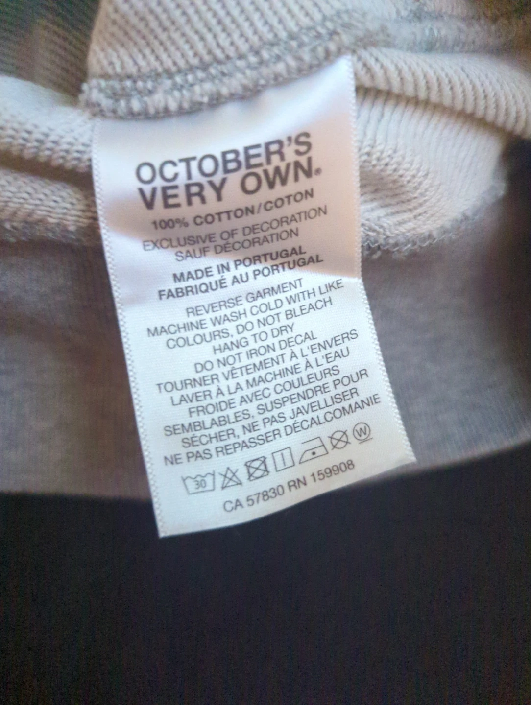 Ovo zipup turtle neck brand new no tag grey large