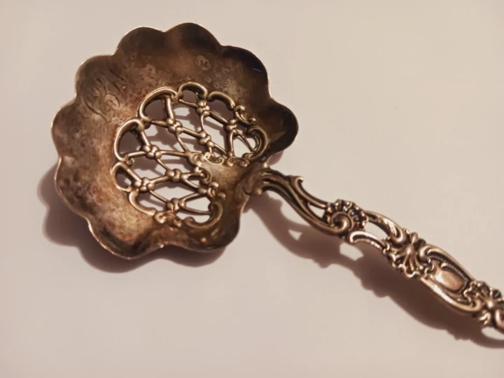 Antique 1890s Sterling Silver 925 Stamped BonBon Spoon