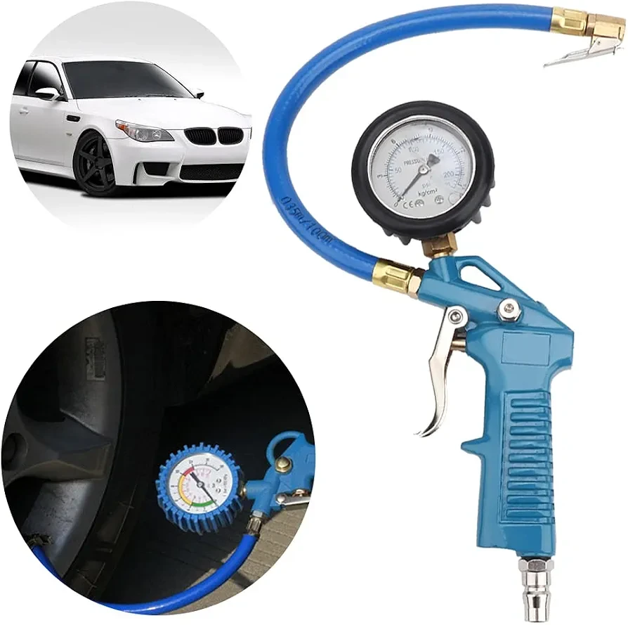 (BRAND NEW) 3-in-1 Air Inflator, Inflation Gun with Gauge, - photo 2