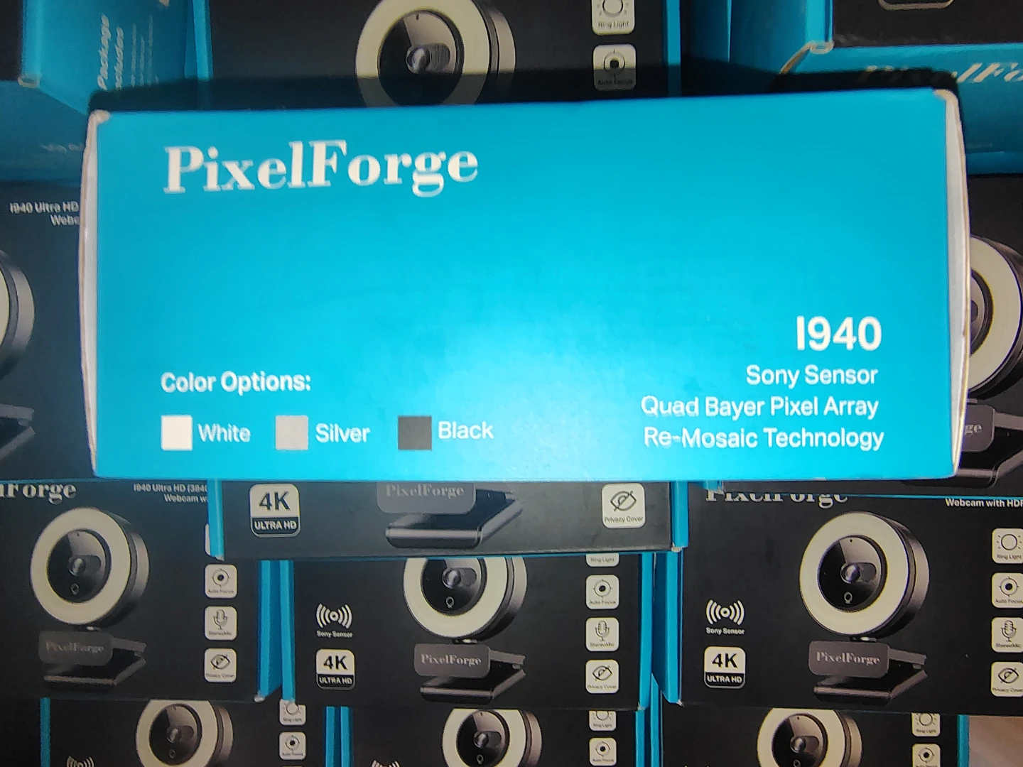 PixelForge 1940 4K Ultra HD Webcam with Built-in Ring Light - photo 5