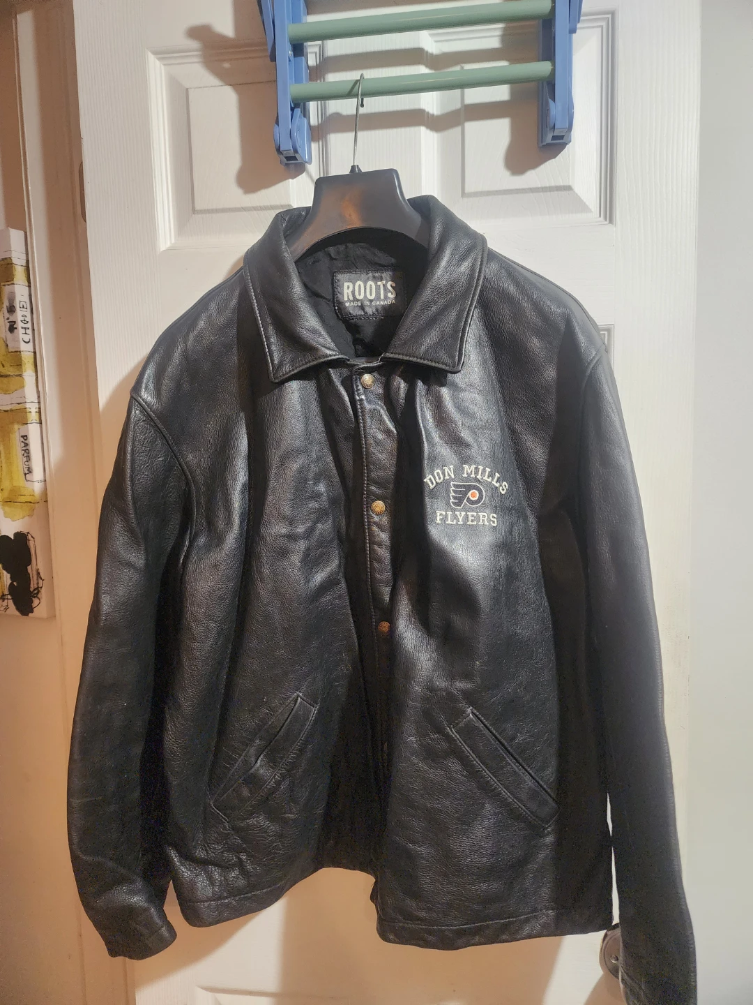 Rare Vintage Roots Don Mills Flyers Leather Jacket - photo 2