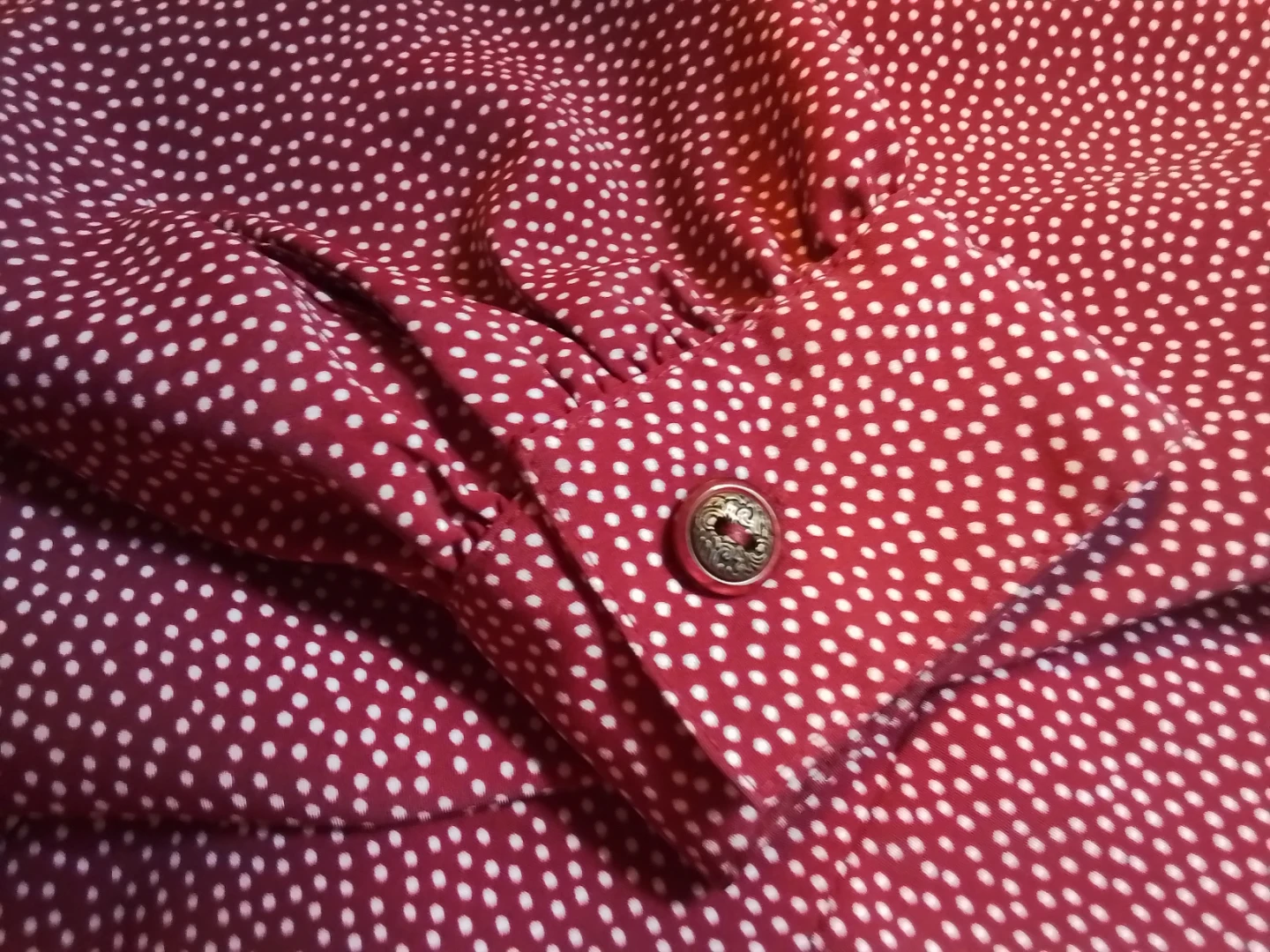 Scorpio Polka Dot Blouse - Size Large - photo 4